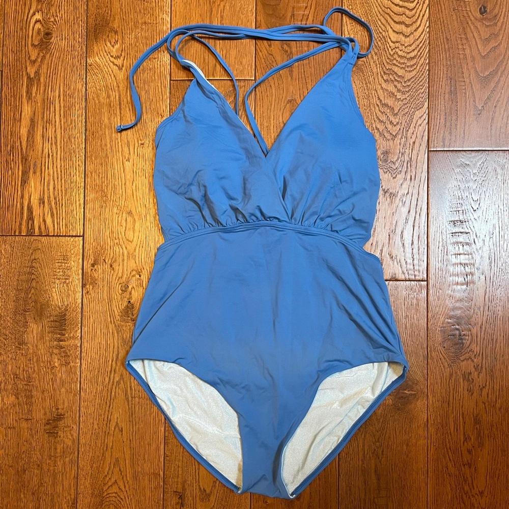 Target brand blue swimsuit